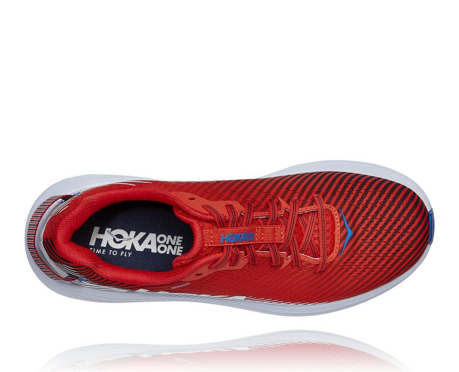 Hoka One One Rincon 2 Löparskor Herr - Röda/Vita - EYTDK-1426